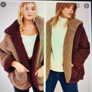 Urban Outfiters Reversible Sherpa Teddy Jacket